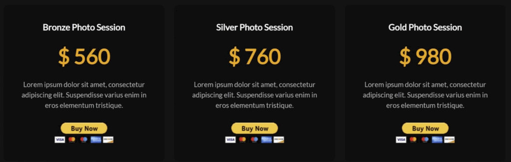 Sell services on SmugMug using PayPal buttons.
